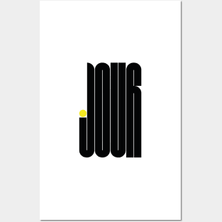 Le Jour - Typographic Design Posters and Art